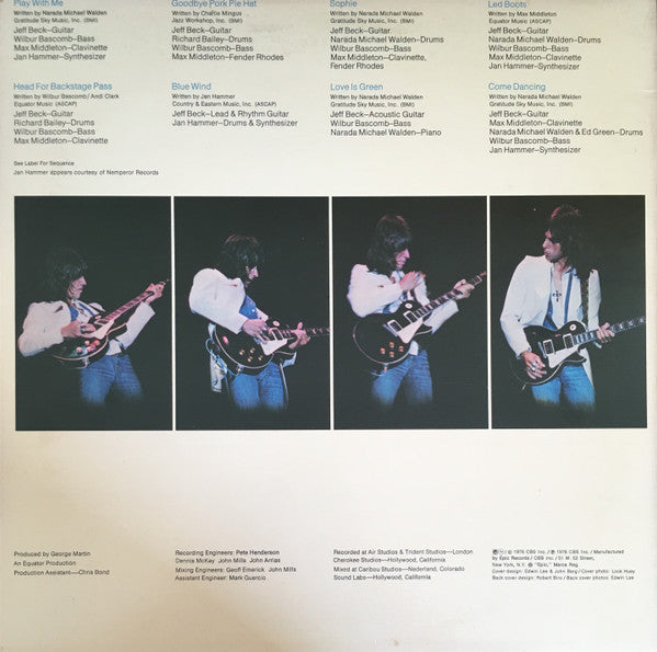 Jeff Beck : Wired (LP, Album, Pit)