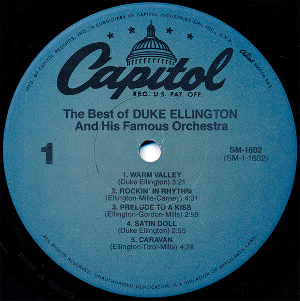 Duke Ellington : The Best Of Duke Ellington And His Famous Orchestra (LP, Comp, RE)
