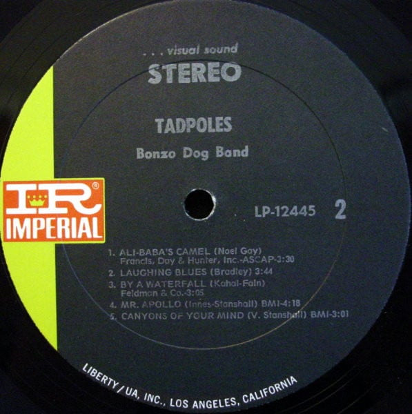 Bonzo Dog Doo-Dah Band : Tadpoles (LP, Album, RP, Res)