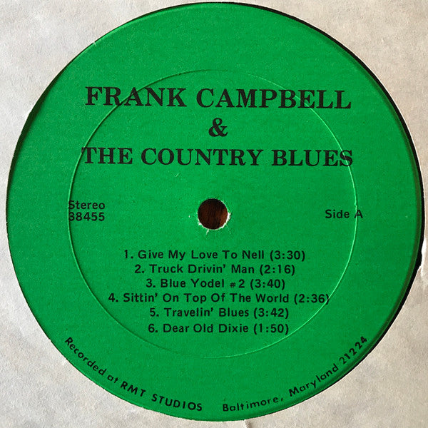 Frank Campbell & The Country Blues : Frank Campbell & The Country Blues (LP, Album)