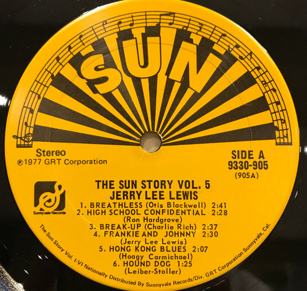 Jerry Lee Lewis : The Sun Story Vol.5 (LP, Comp, Mono, RE)