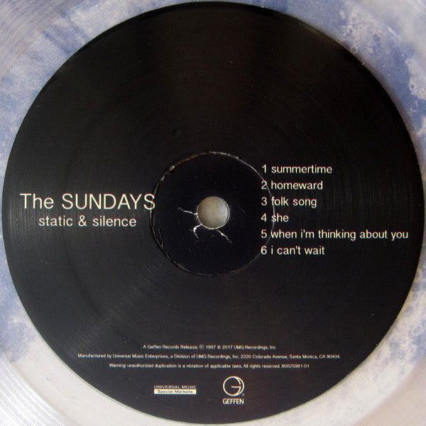 The Sundays : Static & Silence (LP, Album, RSD, Ltd, RE, Cle)