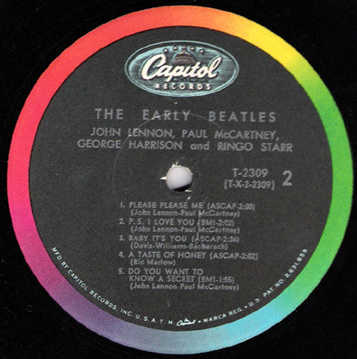 The Beatles : The Early Beatles (LP, Album, Comp, Mono, Scr)