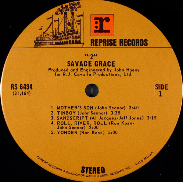 Savage Grace (2) : 2 (LP, Album, Ter)