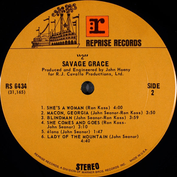 Savage Grace (2) : 2 (LP, Album, Ter)