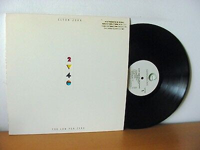 Elton John : Too Low For Zero (LP, Album, Promo, Die)