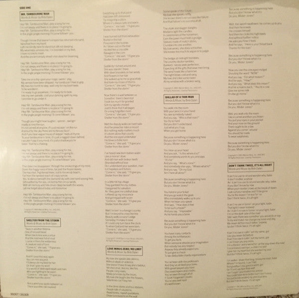 Bob Dylan : Bob Dylan At Budokan (2xLP, Album, Pit)
