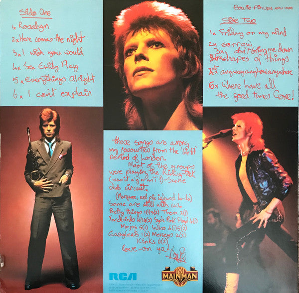 David Bowie : Pinups (LP, Album, Ind)