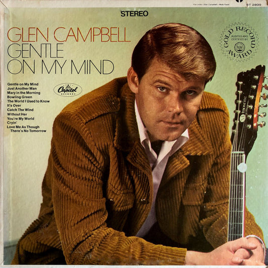 Glen Campbell : Gentle On My Mind (LP, Album, RP, Scr)