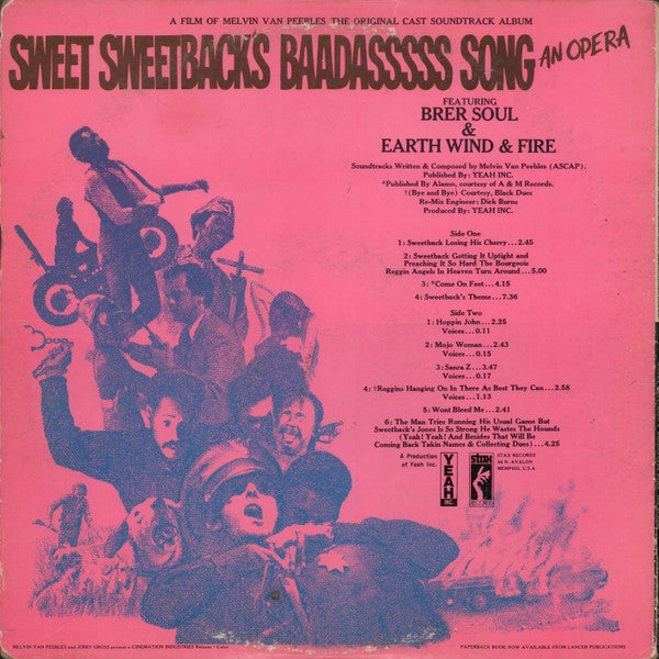 Melvin Van Peebles : Sweet Sweetback's Baadasssss Song (An Opera) (LP, Album, Gat)