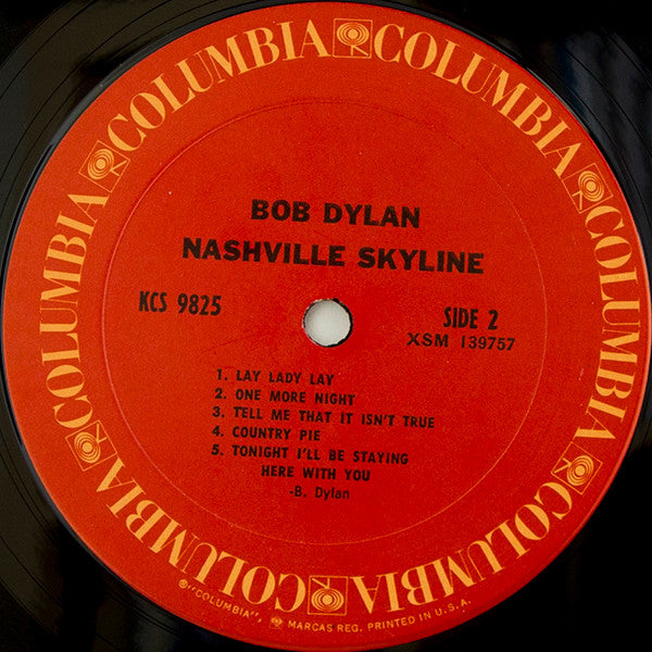 Bob Dylan : Nashville Skyline (LP, Album, RE, RP, Pit)