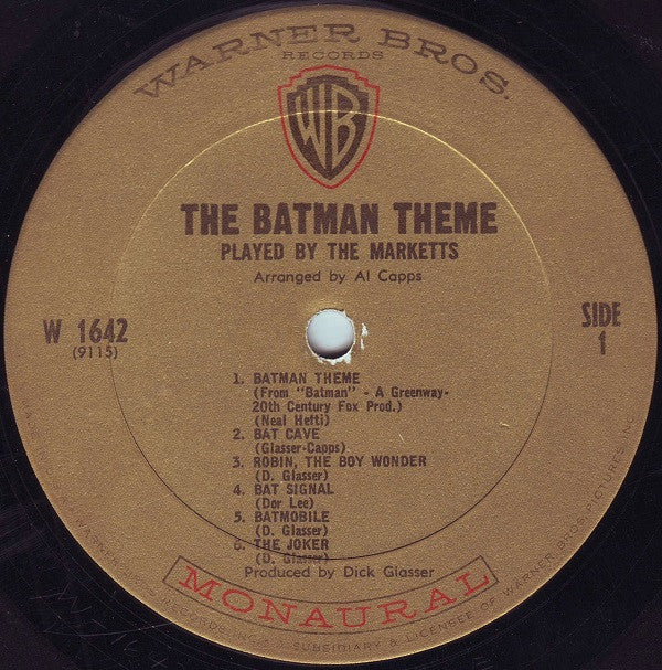 The Marketts : The Batman Theme Played By The Marketts (LP, Album, Mono)