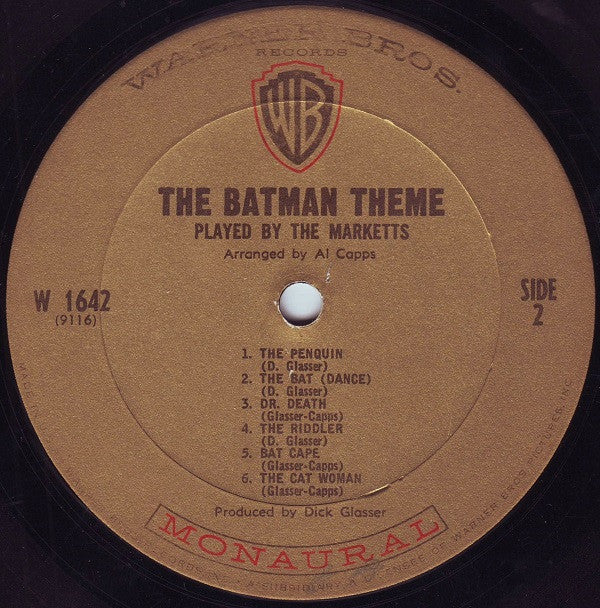 The Marketts : The Batman Theme Played By The Marketts (LP, Album, Mono)