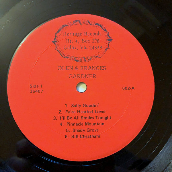 Olen And Frances Gardner Featuring Wayne Henderson (3), Buddy Pendleton : Olen & Frances Gardner (LP, Album)