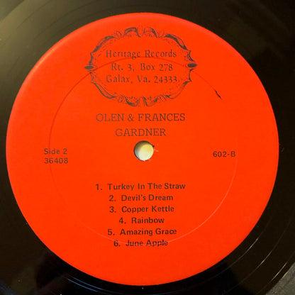 Olen And Frances Gardner Featuring Wayne Henderson (3), Buddy Pendleton : Olen & Frances Gardner (LP, Album)