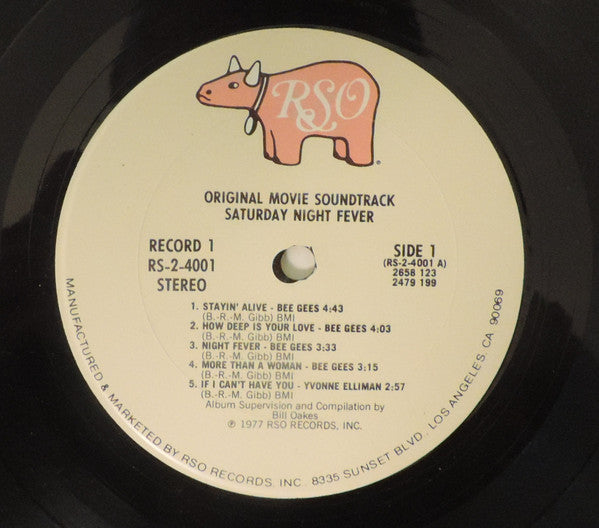Various : Saturday Night Fever (The Original Movie Sound Track) (2xLP, Album, Comp, Pit)