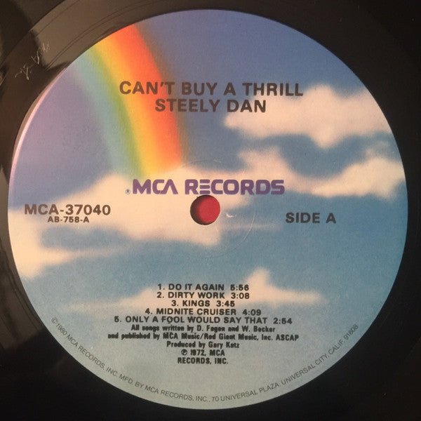 Steely Dan : Can't Buy A Thrill (LP, Album, RE, Glo)