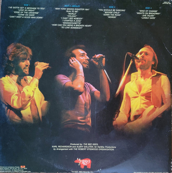Bee Gees : Here At Last - Live (2xLP, Album, Pit)