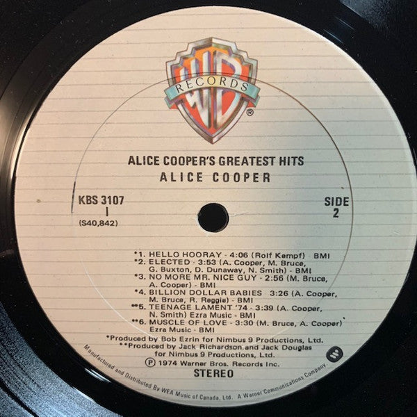 Alice Cooper : Alice Cooper's Greatest Hits (LP, Comp, RE)