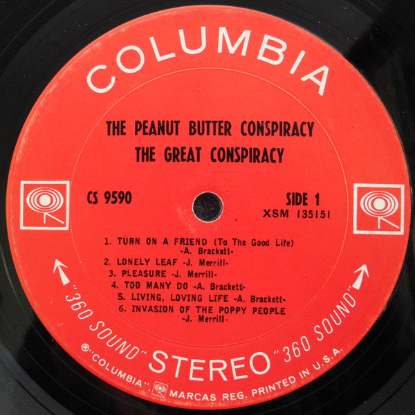 The Peanut Butter Conspiracy : The Great Conspiracy (LP, Album, Pit)