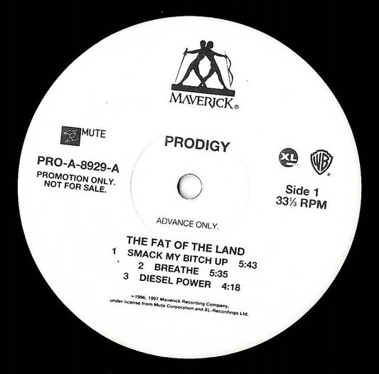 Prodigy* : The Fat Of The Land (2xLP, Album, Promo, Adv)