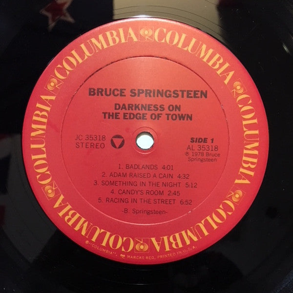 Bruce Springsteen : Darkness On The Edge Of Town (LP, Album, RP, Car)