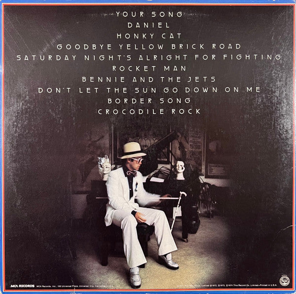 Elton John : Greatest Hits (LP, Comp, Glo)