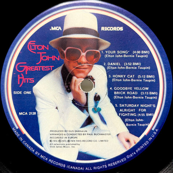 Elton John : Greatest Hits (LP, Comp, Glo)