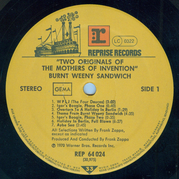 The Mothers Of Invention* : 2 Originals Of The Mothers Of Invention (2xLP, Comp, Gat)