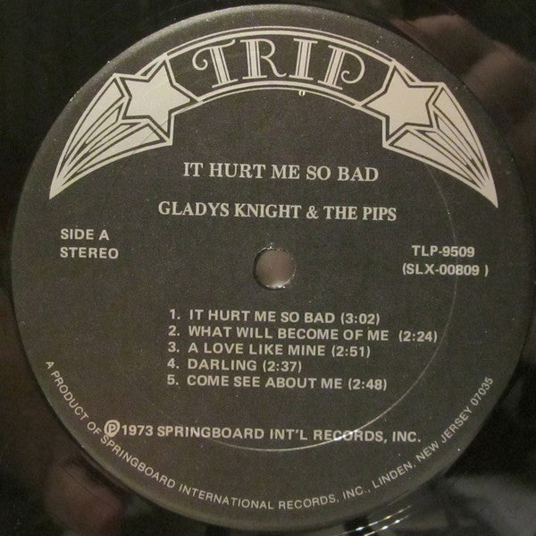Gladys Knight & The Pips* : It Hurt Me So Bad (LP, Album)
