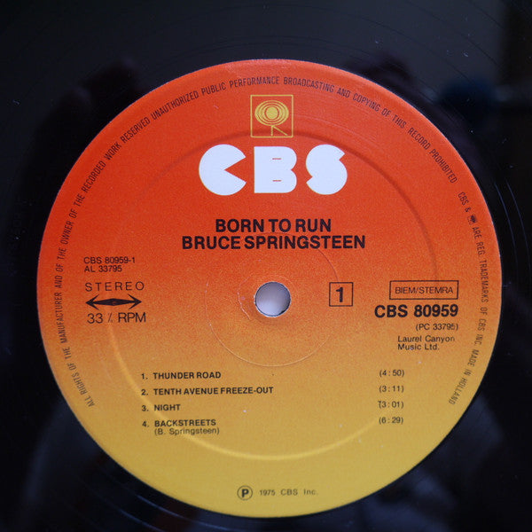 Bruce Springsteen : Born To Run (LP, Album, RE, Gat)