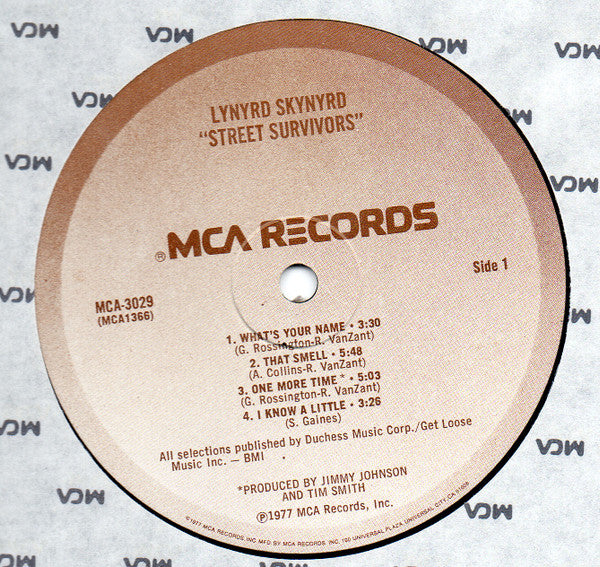 Lynyrd Skynyrd : Street Survivors (LP, Album, Glo)