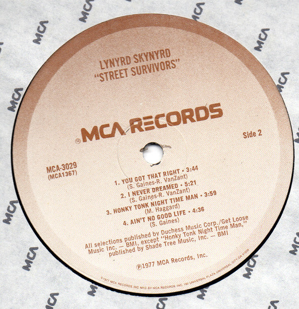 Lynyrd Skynyrd : Street Survivors (LP, Album, Glo)