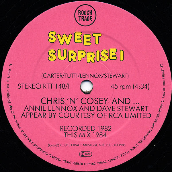 Chris 'N' Cosey And...* : Sweet Surprise (12", Single)