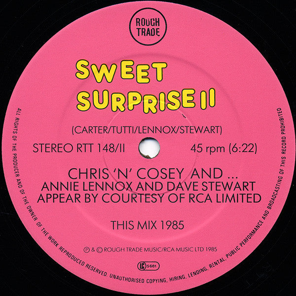 Chris 'N' Cosey And...* : Sweet Surprise (12", Single)