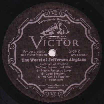 Jefferson Airplane : The Worst Of Jefferson Airplane (LP, Comp, RE)
