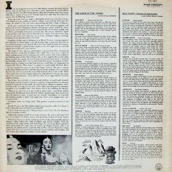 Yma Sumac : Voice Of The Xtabay (LP, Album, Comp, RE, A6 )