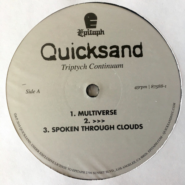 Quicksand (3) : Triptych Continuum (12", S/Sided, EP, RSD, Etch)