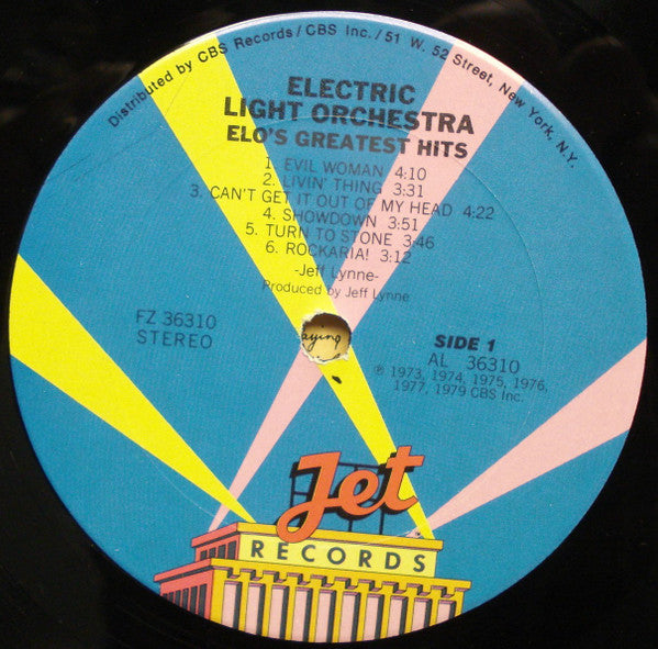 Electric Light Orchestra : ELO's Greatest Hits (LP, Comp, RP, Car)