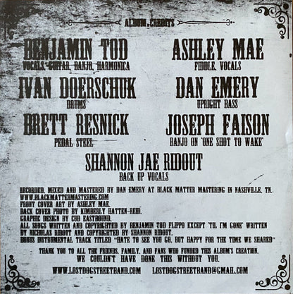 Lost Dog Street Band : Rage & Tragedy (LP, Album, Etch)