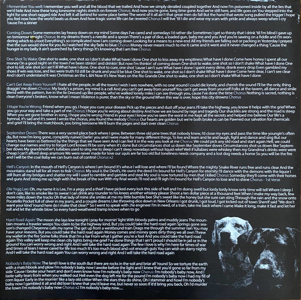 Lost Dog Street Band : Rage & Tragedy (LP, Album, Etch)