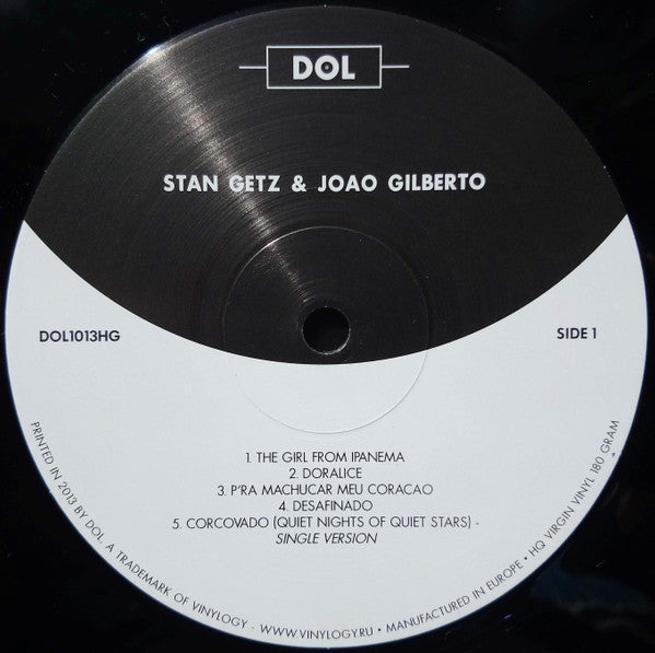 Stan Getz / Joao Gilberto* Featuring Antonio Carlos Jobim : Getz / Gilberto (LP, Album, RE, 180)