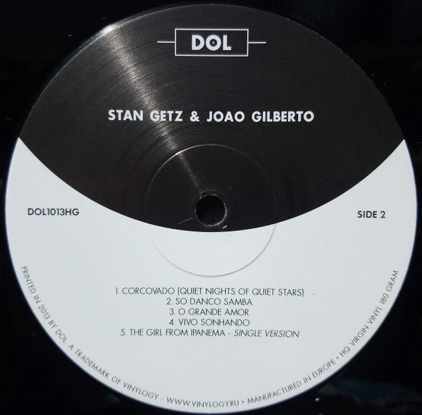 Stan Getz / Joao Gilberto* Featuring Antonio Carlos Jobim : Getz / Gilberto (LP, Album, RE, 180)