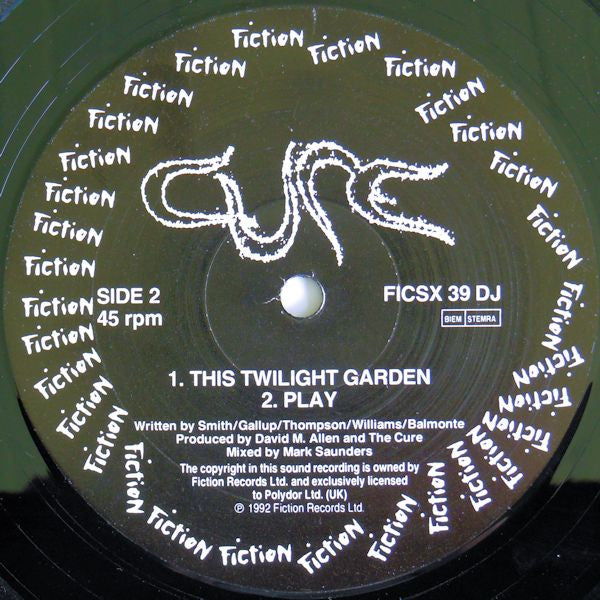 Cure* : High (12", Single, Promo)
