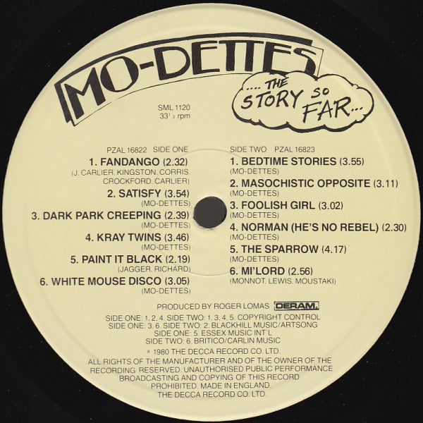 Mo-Dettes : The Story So Far (LP, Album)