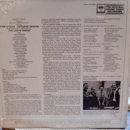 John Barry : The Lion In Winter (Original Motion Picture Soundtrack) (LP)