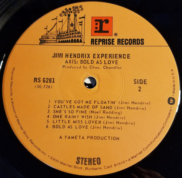 The Jimi Hendrix Experience : Axis: Bold As Love (LP, Album, RE, Jac)