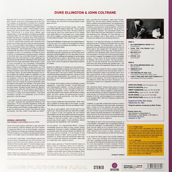 Duke Ellington & John Coltrane : Duke Ellington & John Coltrane (LP, Album, Ltd, RE, RM, Pur)