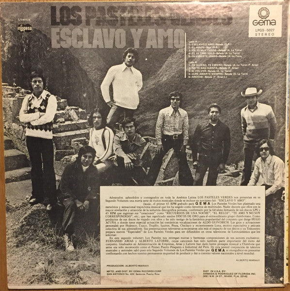 Los Pasteles Verdes : Vol. II - Esclavo Y Amo (LP, Album)