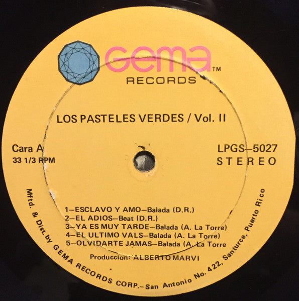 Los Pasteles Verdes : Vol. II - Esclavo Y Amo (LP, Album)